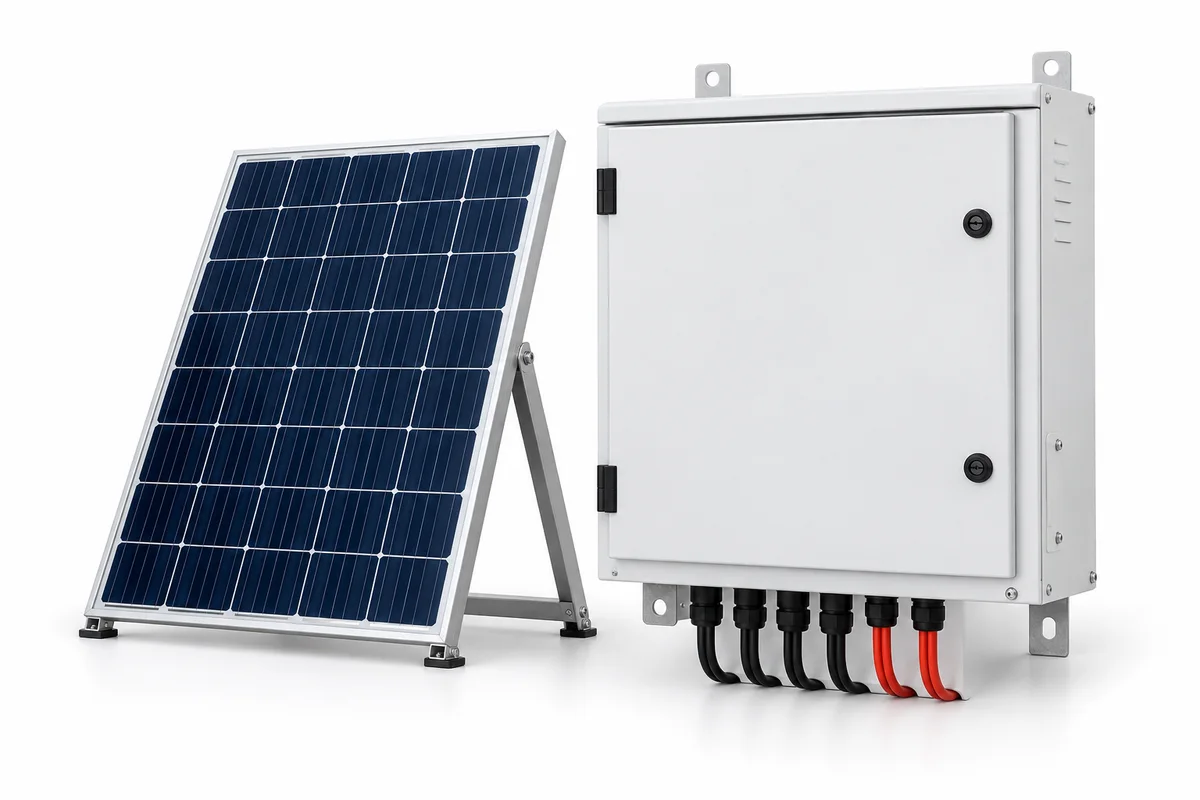AI-generated illustration for solar power & integration