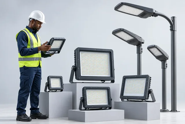 Floodlighting & Street Lighting — engineering concept