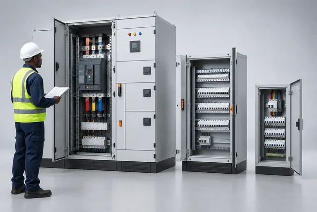 Main & Sub-Distribution Boards — engineering concept