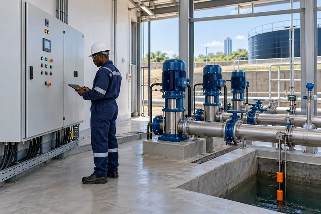 Pump and level control — engineering concept