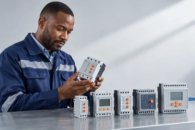 Electronic Protection Relays — engineering concept