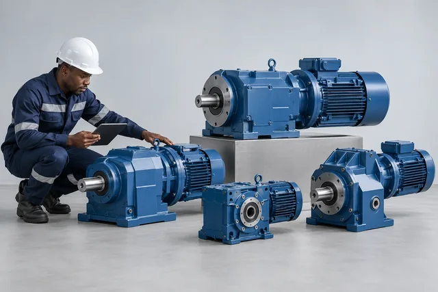 Geared Motors & Speed Reducers — engineering concept