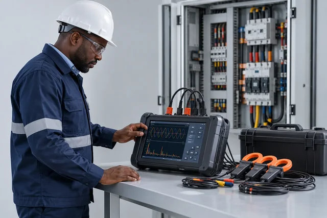 Power Quality Metering & Auditing — engineering concept