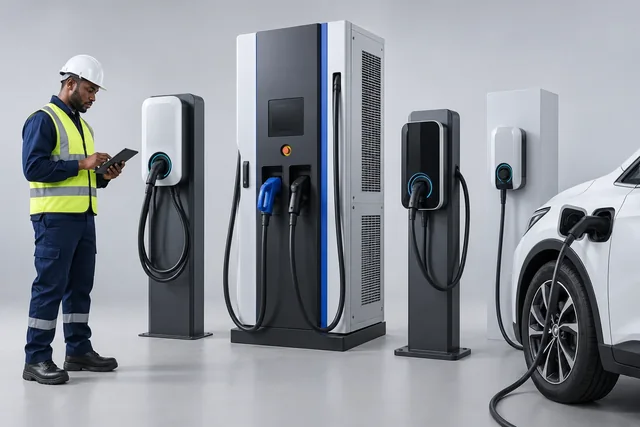 EV Charging Solutions — engineering concept