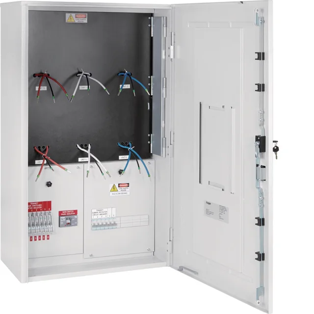 Hager VYGMS6W six-way single-phase group-metering enclosure