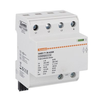 Lovato Class I+II Surge Protection (SPD)